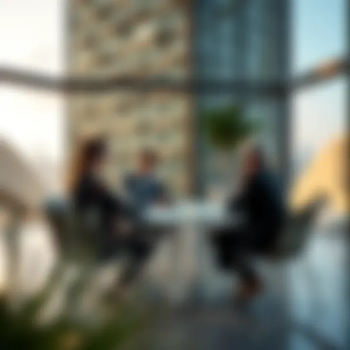 Strategic partnership meeting in real estate