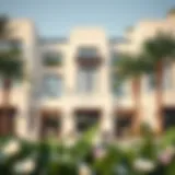 Sophisticated Architectural Design of Sur La Mer Elegant facade of Sur La Mer townhouses showcasing modern architecture