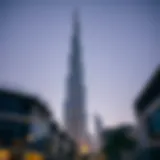 A breathtaking view of the Burj Khalifa, the tallest building in the world