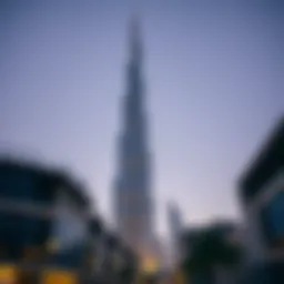 A breathtaking view of the Burj Khalifa, the tallest building in the world