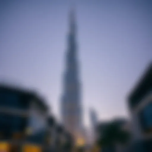 A breathtaking view of the Burj Khalifa, the tallest building in the world