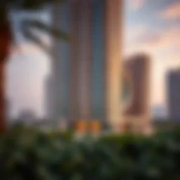 Stunning architectural view of The Atria Residences showcasing its modern design