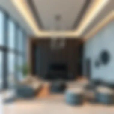 Modern Interior Design of the Bay Building Interior layout showcasing modern design elements of the Bay Building