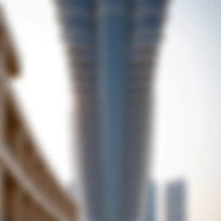 Architectural details of The Burj Crown featuring innovative design and craftsmanship