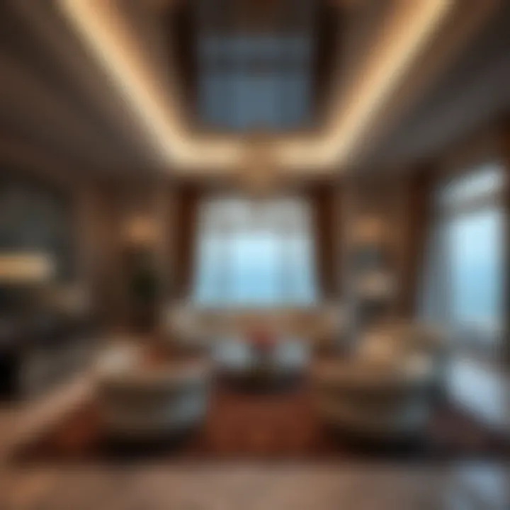 Luxurious interior of the Bvlgari Villa highlighting exquisite design details