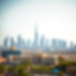 A scenic view of Dubai's skyline with modern architecture