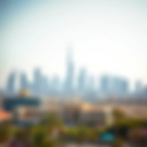 Dubai's Architectural Landscape A scenic view of Dubai's skyline with modern architecture