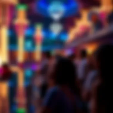 Tourists enjoying the La Perle experience
