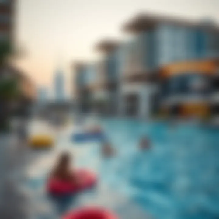 Vibrant atmosphere of leisure activities at The Point Dubai