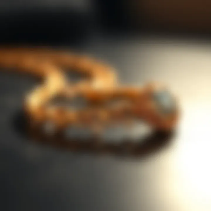 Elegant jewelry pieces made from different gold alloys