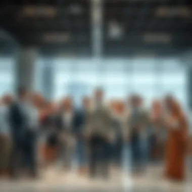 Expatriate Workforce in UAE Diverse expatriate workforce in a corporate setting in the UAE