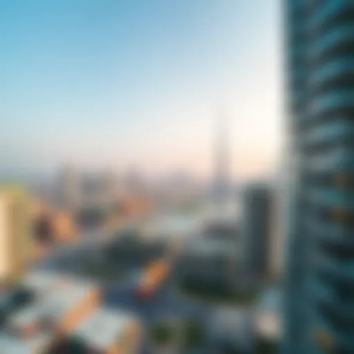 Aerial view of Dubai skyline showcasing luxury apartments