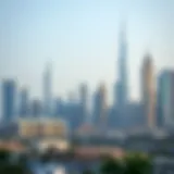 Modern skyline of Dubai showcasing real estate development