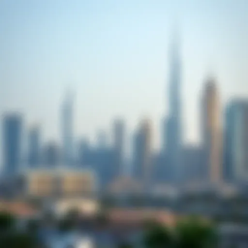 Modern skyline of Dubai showcasing real estate development