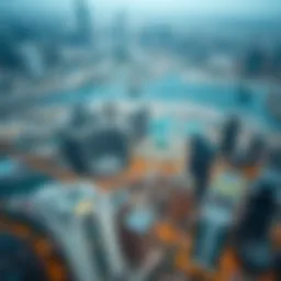 Aerial view of بالحصا الجداف showcasing its unique architecture