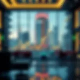 Currency exchange rate chart depicting USD to AED trends