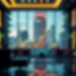 Currency exchange rate chart depicting USD to AED trends