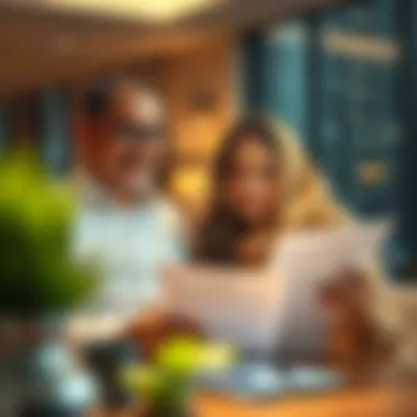 Navigating the Visa Application for Dependents A couple reviewing documents related to visa applications