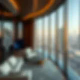 Luxurious apartment in Dubai skyline