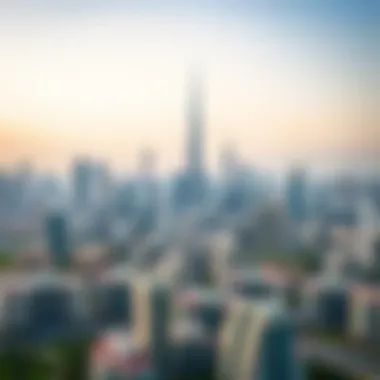 Freehold Properties in Dubai Aerial view of Dubai skyline showcasing freehold properties