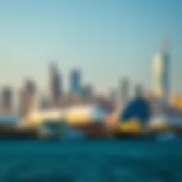 UAE skyline with a focus on immigration