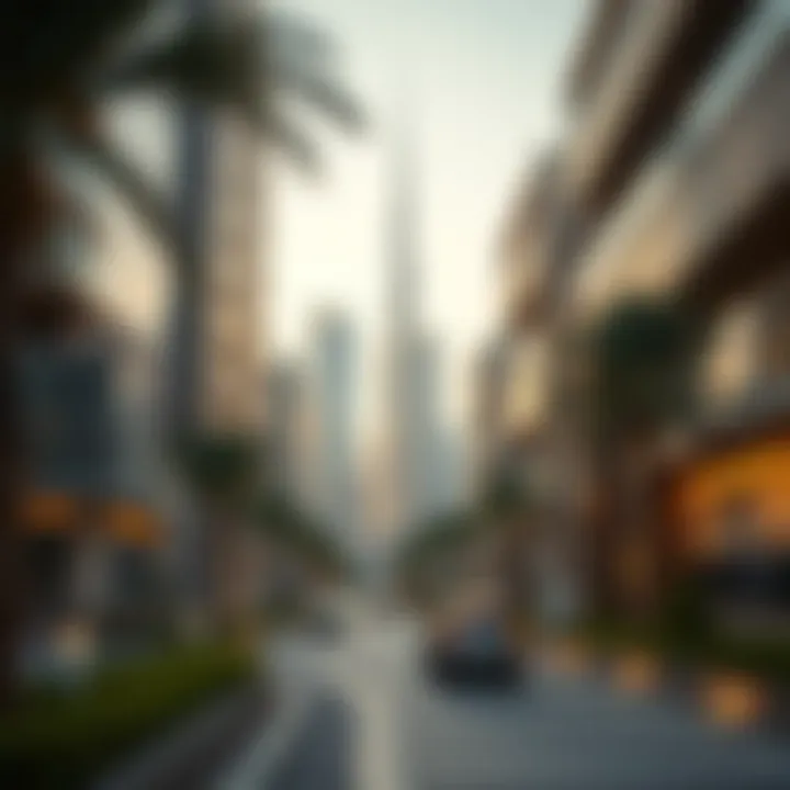 Artistic view of property ownership complexities in Dubai