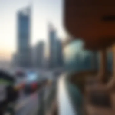 An overview of Deira's skyline featuring studio flats