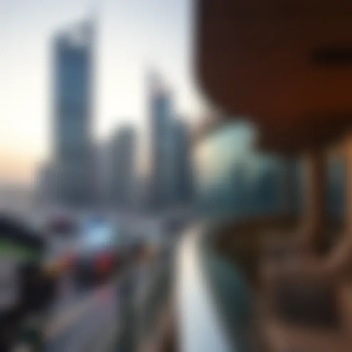 An overview of Deira's skyline featuring studio flats