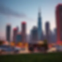 Modern Dubai skyline showcasing off plan properties