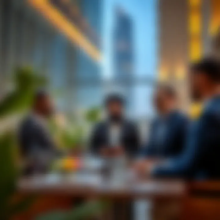 Investors discussing real estate opportunities