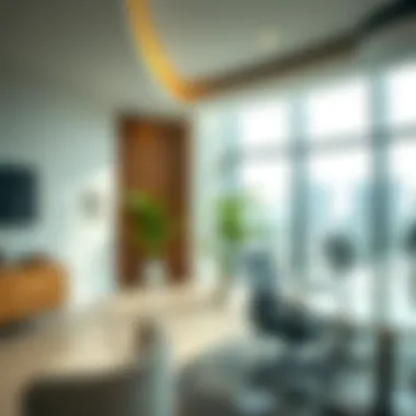 Interior shot of the Land Department office in Dubai