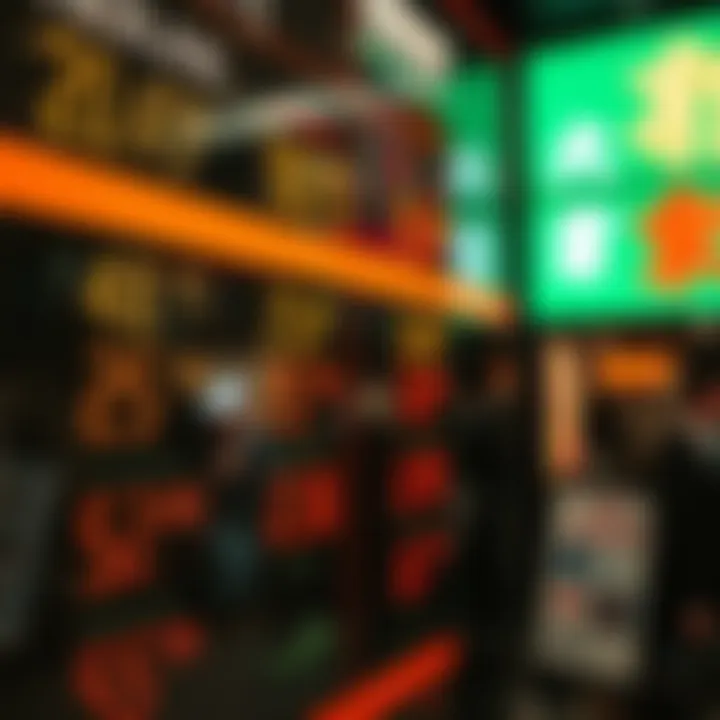 Currency exchange rates display at Orient Exchange