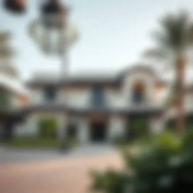 Architectural Design of Tuscan Residence Elegant facade of Tuscan Residence showcasing architectural design