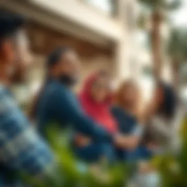 A diverse group engaged in a team-building activity during a holiday