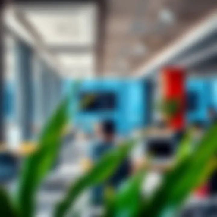 A vibrant coworking space reflecting collaboration and productivity