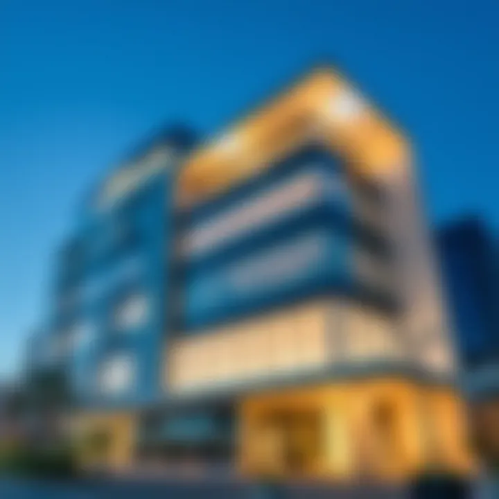An exterior view of a Virtuzone office building in Dubai