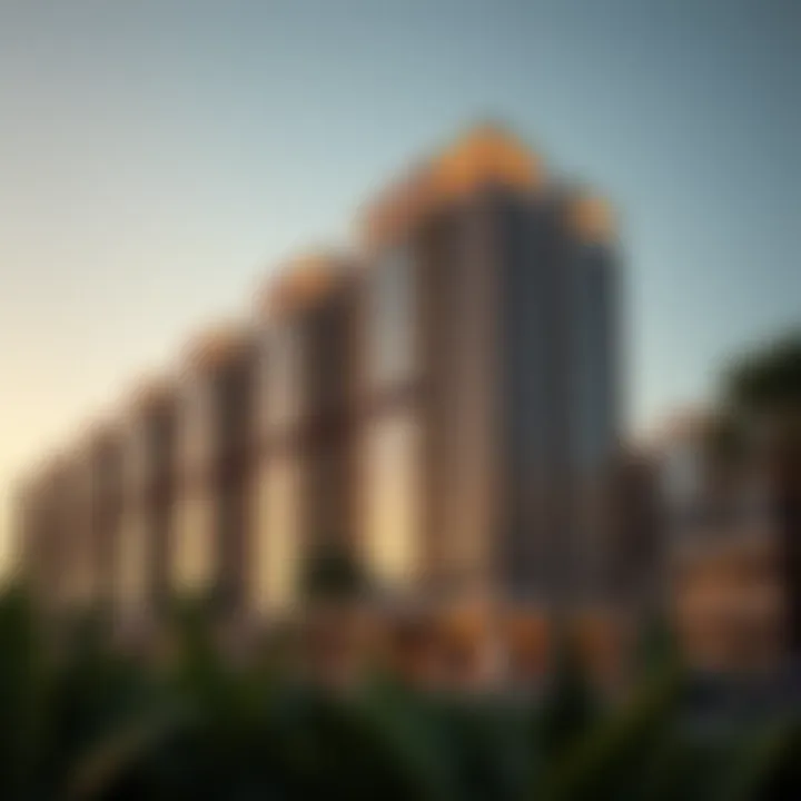 Luxurious residential buildings in Up Town Dubai
