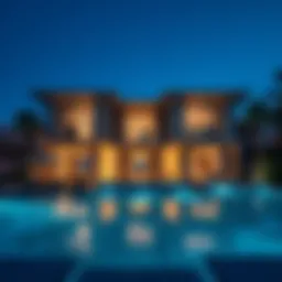 Luxurious vacation home exterior in Dubai