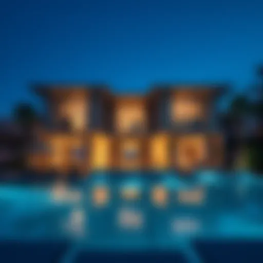 Luxurious vacation home exterior in Dubai