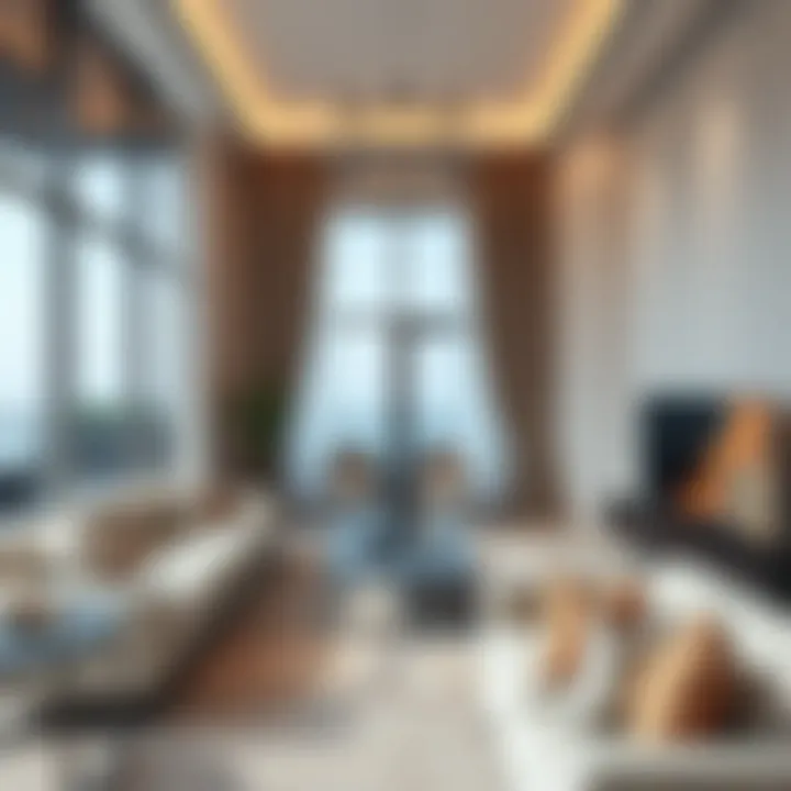 Interior of a modern Dubai vacation rental