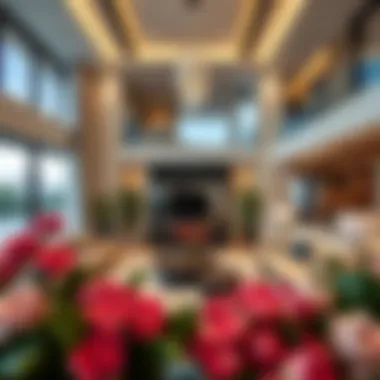 Luxurious villa interiors highlighting contemporary design and spacious living areas