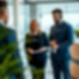 Customer service representative assisting a client