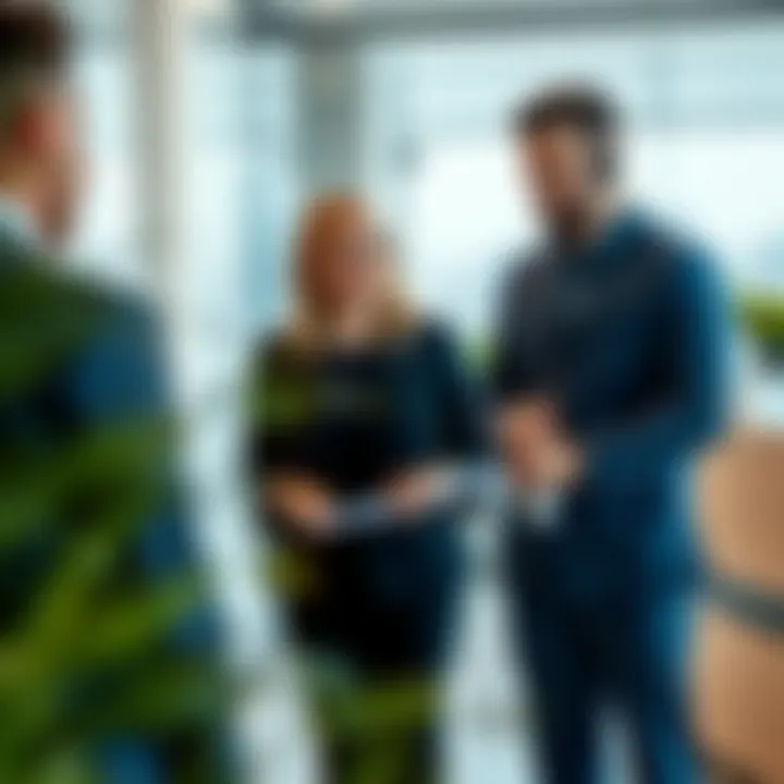 Customer service representative assisting a client