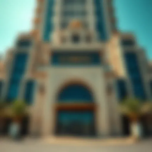 Architectural facade of Zabeel 1 Building