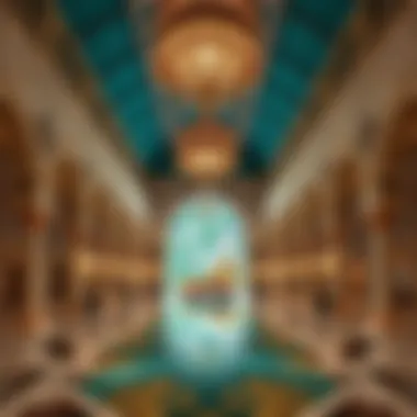 Artistic Elegance in Zabeel Saray Cultural art installation within Zabeel Saray