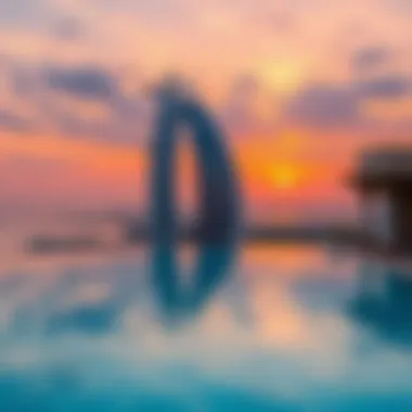 Breathtaking Infinity Pool Experience Infinity pool overlooking the Palm Jumeirah from Zabeel Saray