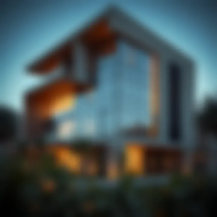 Exterior view of Zada Residence showcasing modern architecture
