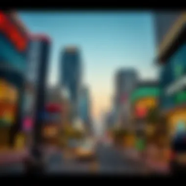 Business district of Zayed City demonstrating commercial potential